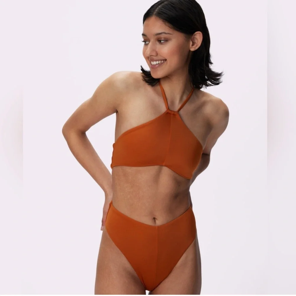 Parade Cut Out One Piece Swimsuit in Golden Hour Size Large